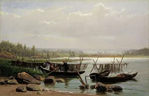 Fanny Maria Churberg Prints: Morning Mood in the Porvoo Archipelago, 1873. Creator: Fanny Churberg
