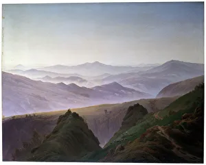 Caspar David Prints: Morning in the Mountains, before 1823. Artist: Caspar David Friedrich