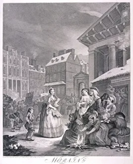Coffee House Gallery: Morning, plate I from Times of Day, 1738. Artist: William Hogarth