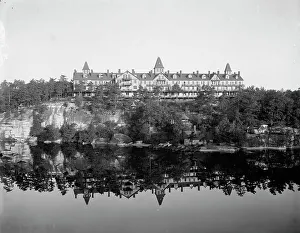 Morning reflections at the Wildmere House, Lake Minnewaska, N.Y. c1903. Creator: Unknown
