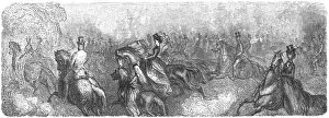 Panoramic Photography Collection: A Morning Ride, 1872. Creator: Gustave Doré