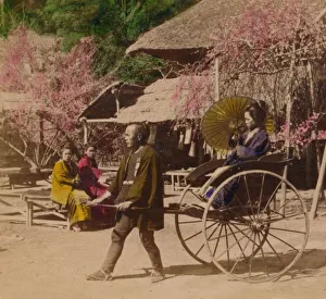 Kanto Prints: A Morning Ride in a Jinrikisha, Sugita, Japan, 1896