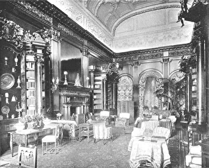 Tring Prints: The Morning Room at Tring Park Mansion, Hertfordshire, 1894. Creator: Unknown