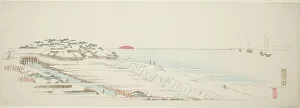 Ebangire Prints: Morning Snow at Susaki (Susaki yuki no asa)