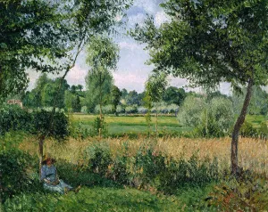 Camille 1830 1903 Prints: Morning Sunlight Effect, Eragny, 1899. Artist: Pissarro, Camille (1830-1903)