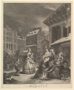 Hogarth William Collection: Morning: The Four Times of the Day, March 25, 1738. Creator: William Hogarth