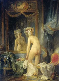 Undressing Prints: Morning Toilet, 1780-1820. Creator: Jean Frederic Schall