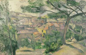 Morning View of L'Estaque Against the Sunlight, 1882-1883. Creator: Cézanne, Paul (1839-1906)