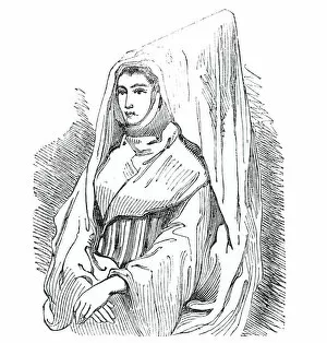 Wimple Gallery: Morocco Jewess with veil, 1844. Creator: Unknown