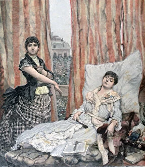 Morphiamania, 1891. Artist: Henri Meyer