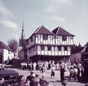 Market Prints: Morris dancing, Thaxted, Essex, c1955. Creator: Arthur Charles Kirby Ware