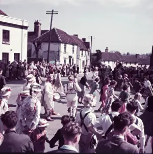 Cultural Event Prints: Morris dancing, Thaxted, Essex, c1955. Creator: Arthur Charles Kirby Ware
