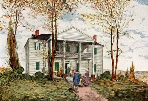 Autumnal Gallery: Morris-Jumel Mansion, Washington Heights, c18th century (1921).Artist: James Preston