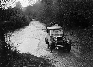 Morris Major of A Negal competing in the JCC Lynton Trial, 1932. Artist: Bill Brunell