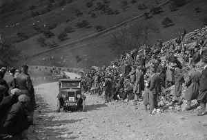 Yorkshire Gallery: Morris Minor of FWJ Bolton competing in the MCC Edinburgh Trial, Park Rash, Yorkshire Dales, 1930