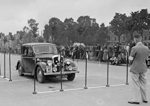 Swac Prints: Morris saloon of RK Wellsteed competing in the South Wales Auto Club Welsh Rally