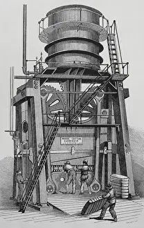Machine Prints: The Morse cotton baling press, John H