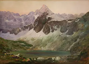 Geological Prints: The Morskie Oko Lake, 1924. Creator: Alexandre Mroczkowski