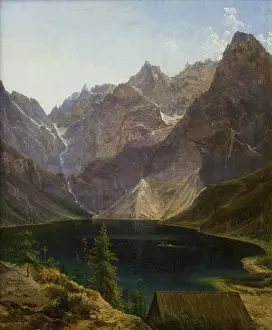 Isolation Prints: Morskie Oko Lake in the Tatra Mountains, 1837. Creator: Jan Nepomucen Glowacki