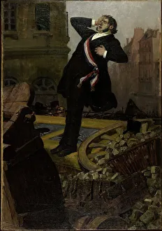 Jean Paul Laurens Prints: Mort du député Alphonse Baudin le 3 décembre 1851, 1902. Creator: Jean-Paul Laurens