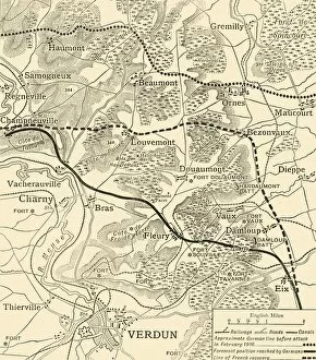 Verdun Gallery: The Mort Homme Area and the Defences on the West Side of the Meuse, 1916, (c1920)