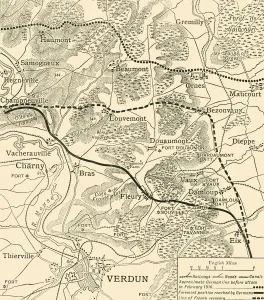 Lorraine Prints: The Mort Homme Area and the Defences on the West Side of the Meuse, 1916, (c1920)