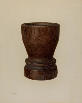 Mortar, c. 1940. Creator: Hester Duany
