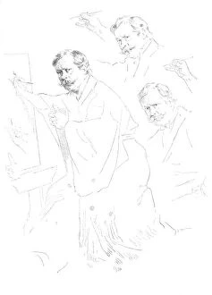 Print Collector9 Gallery: Mortimer Menpes, Sketched by Himself, 1899