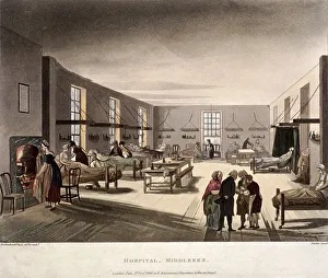 Joseph Constantine Prints: Mortimer Street, Marylebone, London, 1808. Artist: Joseph Constantine Stadler