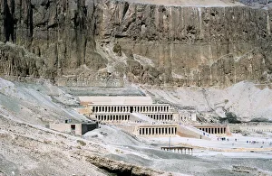 18th Dynasty Prints: Mortuary temple of Queen Hatshepsut, Dayr al-Bahri, Egypt, c1457 BC
