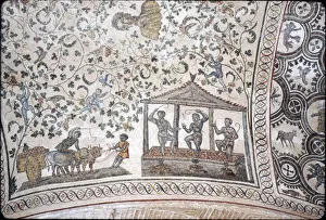 Ambulatory Prints: Mosaic detail in ambulatory of Santa Constanza church, Rome, 4th century