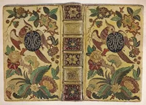 Binding Gallery: Mosaic binding signed by Le Monnier and bearing the monogram of Maria Josepha of Saxony