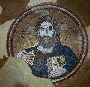 Pantocrator Prints: Mosaic of Christ Pantocrator, 11th century