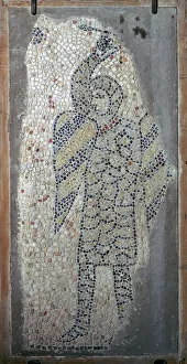 Fourth Crusade Prints: Mosaic of a crusader from the fourth Crusade, 13th century