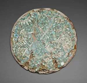 Semi Precious Stone Gallery: Mosaic Disk with a Mythological and Historical Scene, 1400 / 1500. Creator: Unknown