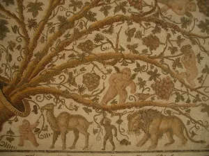 Vine Prints: Mosaic, El Jem Museum, El Djem, Tunisia, 2009. Creator: Amanda Waite