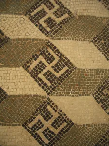 Symbolic Prints: Mosaic, El Jem Museum, El Djem, Tunisia, 2009. Creator: Amanda Waite