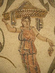 Tunisia Africa Prints: Mosaic, El Jem Museum, El Djem, Tunisia, 2009. Creator: Amanda Waite