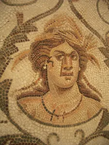 Tunisia Africa Prints: Mosaic, El Jem Museum, El Djem, Tunisia, 2009. Creator: Amanda Waite