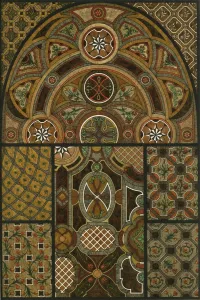 B T Batsford Prints: Mosaic floors, Germany, 18th century, (1898). Creator: Unknown