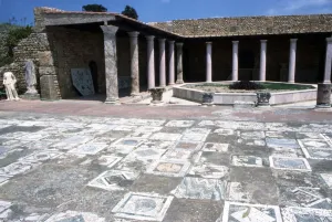 Mosaic at the Roman Villas, Carthage, Tunisia, c2nd-3rd century