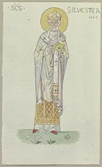 4th Century Prints: A detail of a mosaic in San Marco in Venice, 1818-1843. Creator: Johann Anton Ramboux