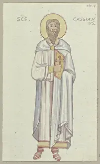 Monks Prints: A detail of a mosaic in San Marco in Venice, 1818-1843. Creator: Johann Anton Ramboux