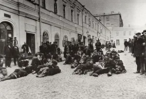 Destitution Gallery: Moscow homeless shelter dwellers, Russia, c1904