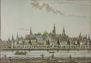 The Moscow Kremlin from the Moskva River, Between 1792 and 1820