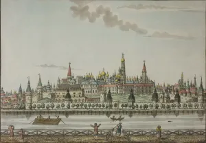 Moskva River Gallery: The Moscow Kremlin from the Moskva River, Between 1792 and 1820