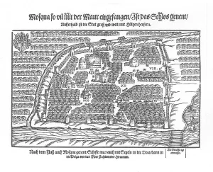 Maps Prints: The Moscow Map (From Moscouiter wunderbare Historien by Sigmund von Herberstein)