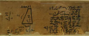 Geometry Prints: The Moscow Mathematical Papyrus (Golenishchev Mathematical Papyrus) Detail: 14th problem
