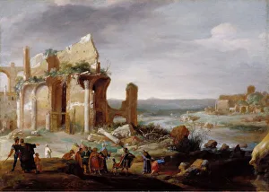 Bartholomeus Breenbergh Prints: Moses and Aaron Changing the Rivers of Egypt to Blood