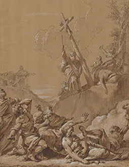 Moses and the Brazen Serpent, 18th century. Creator: Francesco Fontebasso